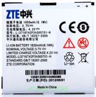 ZTE U885 (Li3716T42P3h565751) 1650mAh Li-ion оригинал, zte Li3716T42P3h565751