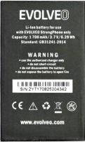 Evolveo Z1 (SGP-Z1-BAT) 1700mAh Li-ion оригинал, акб Evolveo SGP-Z1-BAT, батарея Evolveo StrongPhone only Z1, аккумулятор Evolveo StrongPhone only Z1