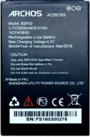 Archos AC55CRS (BSF40) 2300mAh Li-ion оригинал, акб Archos AC55CRS BSF40, батарея Archos AC55CRS BSF40, аккумулятор Archos AC55CRS BSF40, battery Archos AC55CRS BSF40