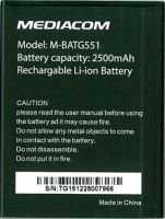 аккумулятор Mediacom (M-BATG551) 2500mAh Li-ion оригинал, акб mediacom m-batg551, батарея Mediacom G551