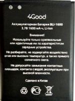 4good s450m bli-1600 батарея купить, акб 4good s450, аккумулятор 4Good S450M 4G (BLI-1600) 1600mAh Li-ion оригинал, батарея 4Good s450m