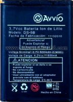 Avvio 510 (DS-5B) 800mAh оригинал, акб Avvio DS-5B, батарея Avvio 510 DS-5B, аккумулятор Avvio 510 DS-5B, battery Avvio 505, Avvio 505 батарея купить