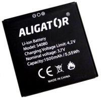 Aligator S4080 (S4080 Duo) 1500mAh Li-ion оригинал, акб Aligator S4080 Duo, батарея Aligator S4080, аккумулятор Aligator S4080, battery Aligator S4080, Aligator S4080 батарея купить