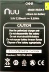 Nuu X4 (NUBX4) 2250mAh Li-ion, оригинал