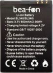Bea-Fon SL340 (S340) 800mAh Li-ion, оригинал
