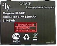 Fly Q300 (BL4801) 850 mAh Li-ion 3.145Wh