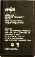 Verico (A182) 600mAh Li-ion оригинал, акб verico сlassic a183, батарея Verico B241, аккумулятор Verico B241, battery Verico Style F244, Verico a182 батарея купить, Verico Classic A183 аккумуляторная батарея
