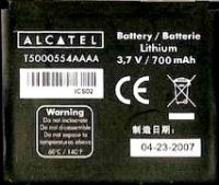 Alcatel OT С825 (T5000554AAAA) 700mAh Li-ion, alcatel t5000554aaaa