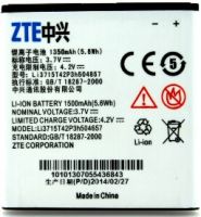 ZTE Li3715T42P3h504857, аккумулятор ZTE U880 (Li3715T42P3h504857) 1500mAh Li-ion оригинал