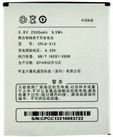 аккумулятор Coolpad 5950 (CPLD-312) 2500mAh Li-polymer оригинал, акб coolpad cpld-312, coolpad cpld-312 батарея купить, батарея Coolpad 7298
