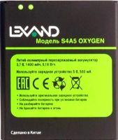 аккумулятор Lexand Oxygen (S4A5) 1400mAh Li-polymer оригинал, акб lexand s4a5, батарея Lexand S4A5 Oxygen
