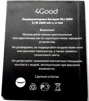 battery 4good s605m, аккумулятор 4Good bli-2600 s600m 3g