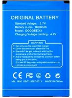 акб doogee x3, аккумулятор Doogee (X3) 1800mAh Li-ion оригинал, батарея Doogee X3, doogee x3 батарея купить