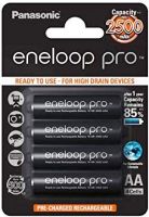 Аккумулятор Panasonic eneloop pro AA 2500mAh Ni-MH, перезаряжаемая батарея panasonic eneloop pro aa bk-3hcde