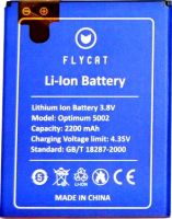 аккумулятор Flycat (5002) 2200mAh Li-ion оригинал, акб flycat optimum 5002, батарея Flycat Optimum 5002, flycat 5002 батарея купить