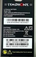 Symphony (R40) 4000mAh Li-polymer оригинал, акб Symphony R40, батарея Symphony R40, аккумулятор Symphony R40