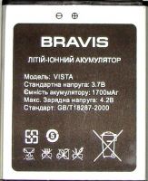 акб Bravis (VISTA) 1700mAh Li-ion оригинал, аккумулятор bravis vista, батарея bravis vista