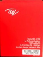 аккумулятор Itel S41 (BL-27BI) 2700mAh Li-ion оригинал, акб itel bl-27bi, itel s41 батарея купить, батарея Itel BL-27BI